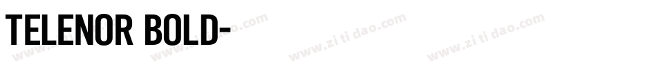 Telenor Bold字体转换